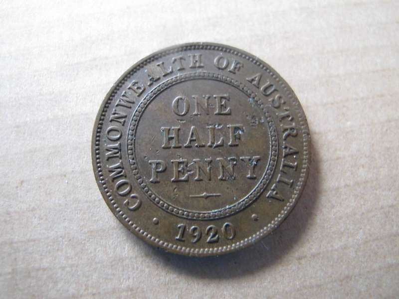 Australia- 1 Half Penny - 1920